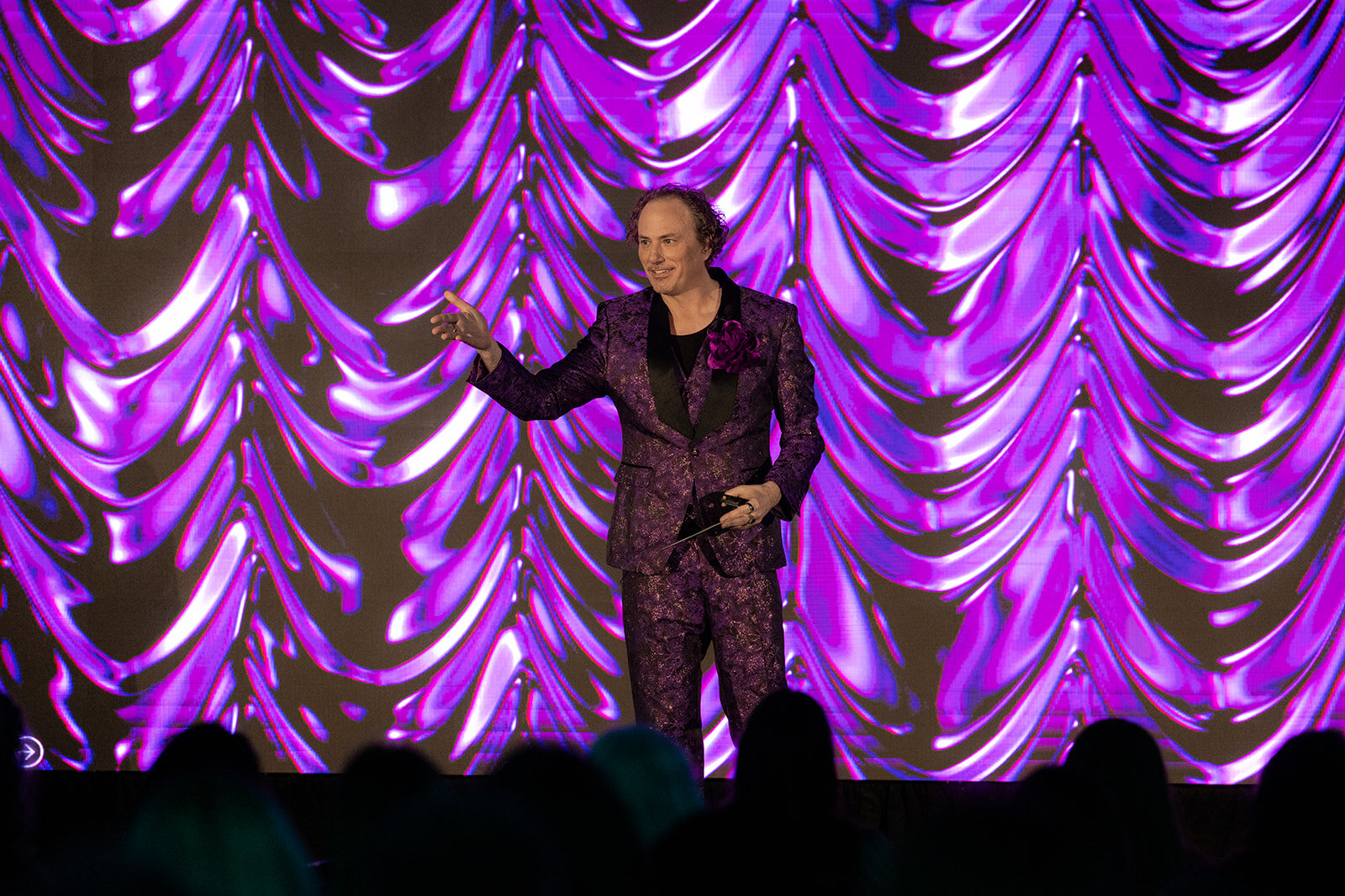 Joshua Harrell on stage